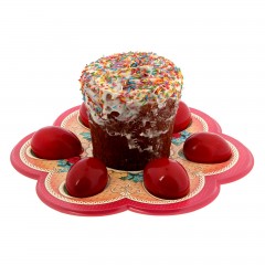 Пасхальная подставка под 6 яиц и кулич «Цыплята» - Фото 4