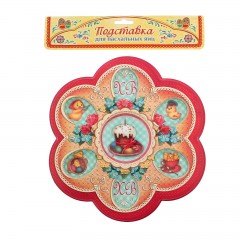 Пасхальная подставка под 6 яиц и кулич «Цыплята» - Фото 2