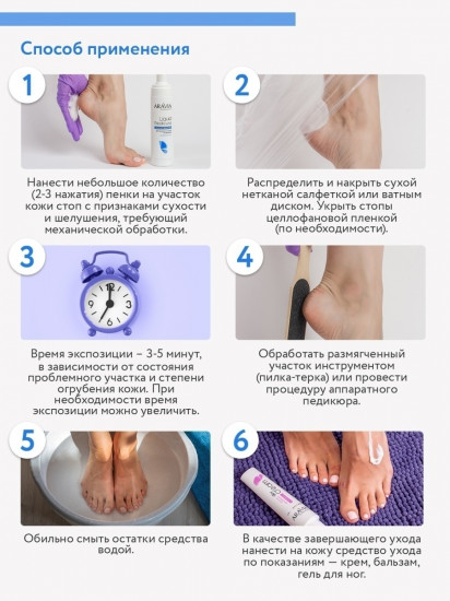 Пенка-размягчитель для удаления мозолей «Liquid Pedicure»