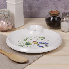 Блюдо для сервировки с соусником «Зеленый сад» - Фото 1