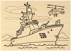 Набор досок для выжигания по дереву «Военная техника» - Фото 1