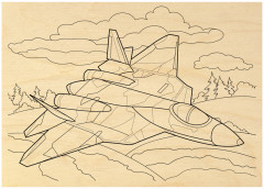 Набор досок для выжигания по дереву «Военная техника» - Фото 2