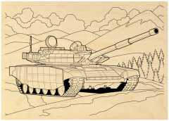 Набор досок для выжигания по дереву «Военная техника» - Фото 3