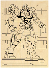 Набор досок для выжигания по дереву «Роботы-трансформеры» - Фото 2