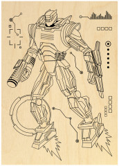 Набор досок для выжигания по дереву «Роботы-трансформеры» - Фото 3