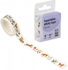 Лента клейкая декоративная «Cute deer» - Фото 3