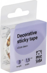 Лента клейкая декоративная «Cute deer» - Фото 4