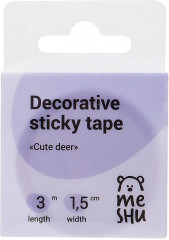 Лента клейкая декоративная «Cute deer» - Фото 2