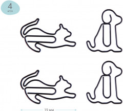 Скрепки фигурные «Cat&Dog» - Фото 2