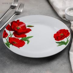 Тарелка обеденная «Маки» - Фото 1