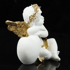 Сувенир «Спящий ангел на сердце» золотистый - Фото 2