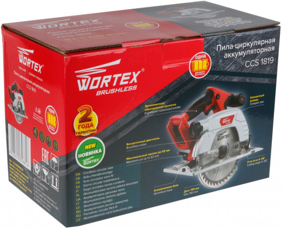 Пила циркулярная Wortex CCS 1819