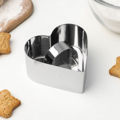 Форма для выкладки с прессом «Сердце» - Фото 1