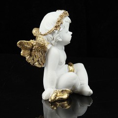 Сувенир «Ангелочек славный» золотистый - Фото 3