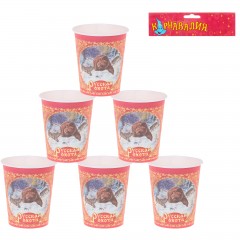 Набор бумажных стаканов «Русская охота», 225 мл, 6 шт - Фото 1