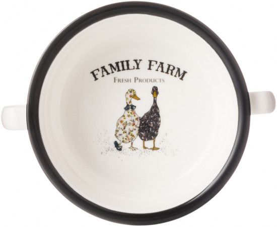 Бульонница с блюдцем «Family farm»