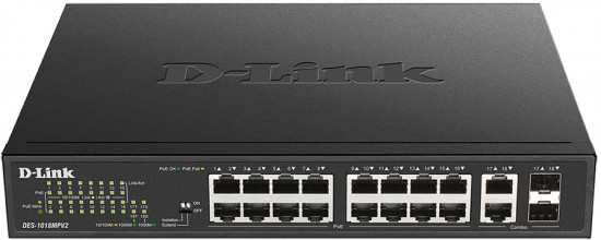Коммутатор D-Link DES-1018MPV2/A1A