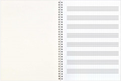 Тетрадь для нот «Стильный черный» - Фото 1