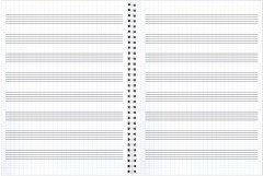 Тетрадь для нот «Стильный черный» - Фото 2
