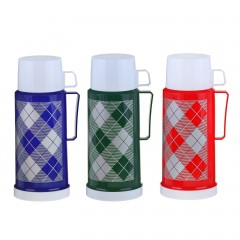 Термос 1,8 литра, «Клеточки», 1 кружка, 1 чашка, цвет в ассортименте - Фото 2