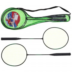 Бадминтон, набор 3 предмета: 2 металлические ракетки, чехол, цвет в ассортименте - Фото 3