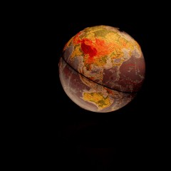 Глобус - светильник физический рельефный «Классик Евро», диаметр 32 см - Фото 2