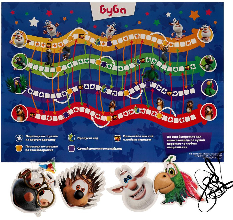 Игра-ходилка с масками «Буба» | Буба | Умные игры | Фото 2