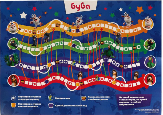 Игра-ходилка с масками «Буба»