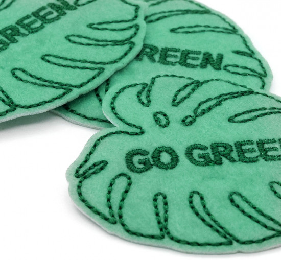 Термоаппликация «Лист Go Green»