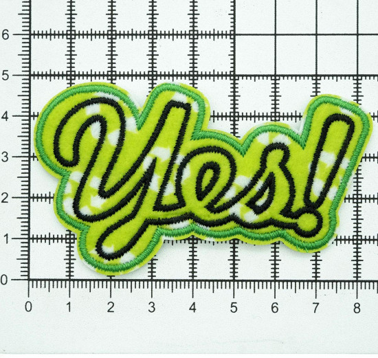 Термоаппликация «Надпись Yes»