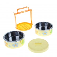 Ланч-бокс «Урожай», 2 тарелки, 1,4 л, внутри металл, цвет в ассортименте - Фото 1