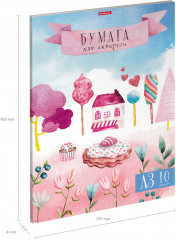 Бумага для акварели «Малиновый замок» - Фото 2