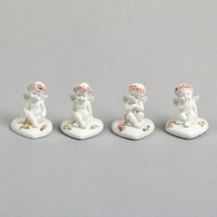 Сувенир «Ангелок в венке из роз сидит на сердце», в ассортименте - Фото 1