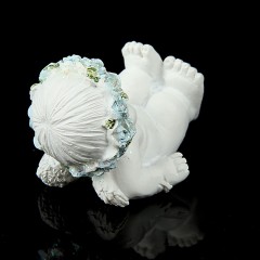 Сувенир «Ангелок карапуз» голубой веночек, в ассортименте - Фото 3