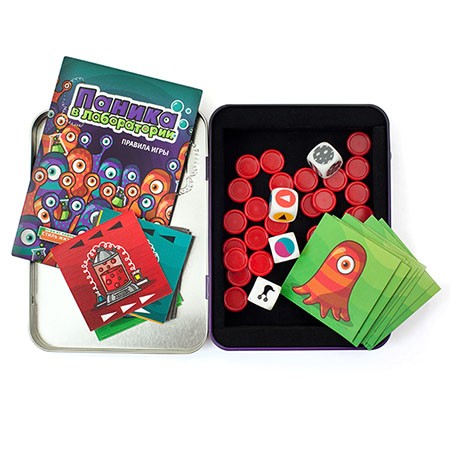 Настольная игра «Паника в лаборатории»