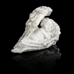 Сувенир «Белоснежный ангел укрывшийся крыльями» - Фото 2