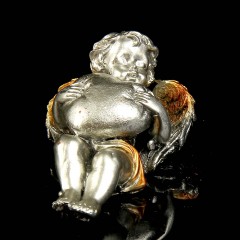 Сувенир «Спящий ангел с сердцем» под бронзу с золотыми крыльями, в ассортименте - Фото 4