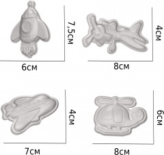 Набор для изготовления магнитов из гипса «Самолетики» - Фото 4