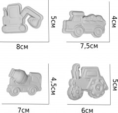 Набор для изготовления магнитов из гипса «Строительная техника» - Фото 4