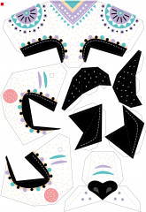 Набор для творчества «Маски полигональные Панда и Лисичка» - Фото 4