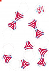 Набор для творчества «Полигональная модель Трофейный мяч» - Фото 5