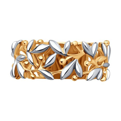 Кольцо из золочёного серебра