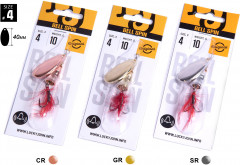 Набор блесен вращающихся «Bell Spin 04» C/G/S - Фото 1