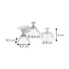 Формочки 3D для еды «FoodStyle», 3 штуки - Фото 1