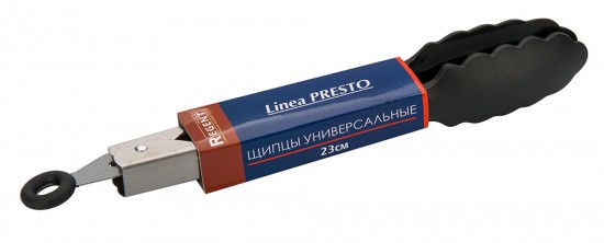 Щипцы универсальные «Presto», 23 см, черный
