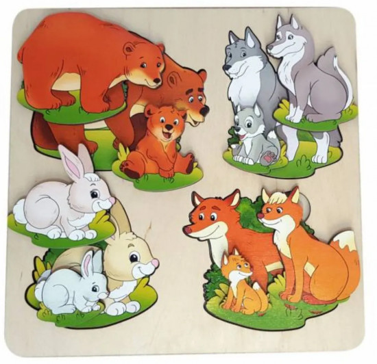 Рамка-вкладыш «Дикие животные»