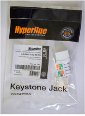 Модуль Hyperline KJ9-8P8C-C5e-90-WH - Фото 1