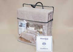 Покрывало стеганое «Tango» (арт. cas1620-9, 1.5 спальное, велюр, размер 160х220, 1 наволочка 50х70) - Фото 1