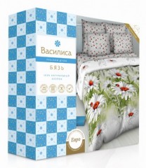 Комплект постельного белья «Кофе со льдом» (арт. 5484/1, евро, бязь, 2 наволочки 70х70) - Фото 1