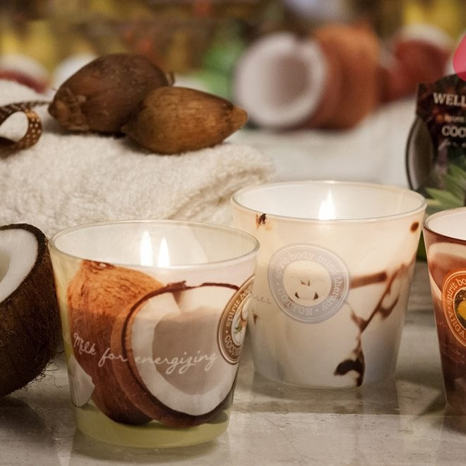 Свеча в стакане ароматизированная «Argan Oil» | Wellness beauty | Bartek candles | Фото 2